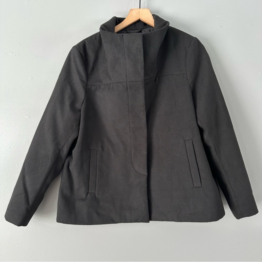 Old Navy Single-Breast Short Pea Coat | Black